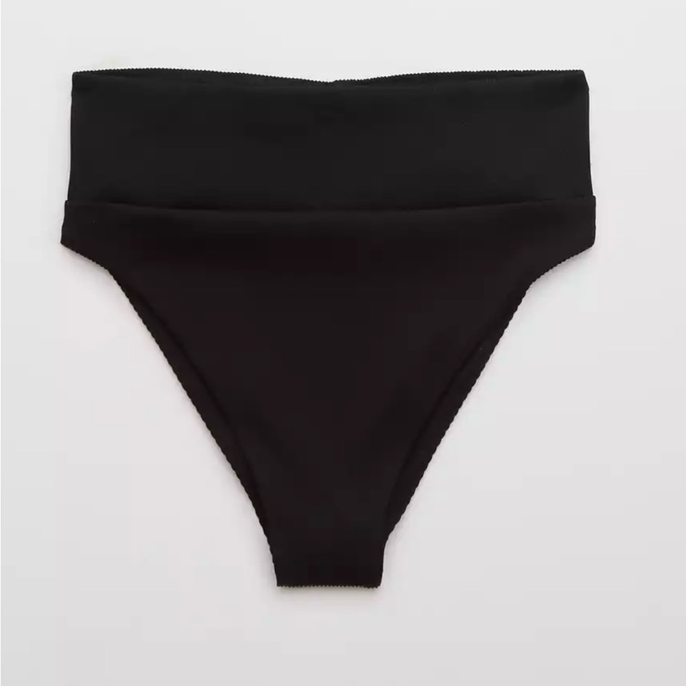 NWT Aerie High Waisted Ribbed Bikini Bottom